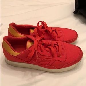 Retro style canvas and leather Saucony 7